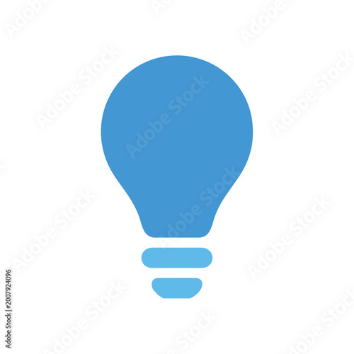 Bulb, light, energy, blue, electric icon