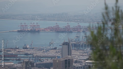 Haifa city high angle view during day