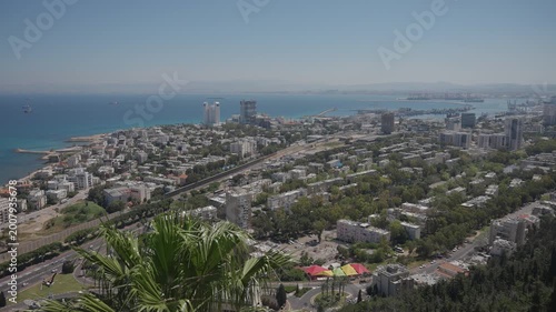 Haifa city high angle view during day