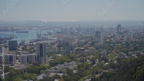 Haifa city high angle view during day