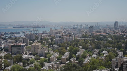 Haifa city high angle view during day