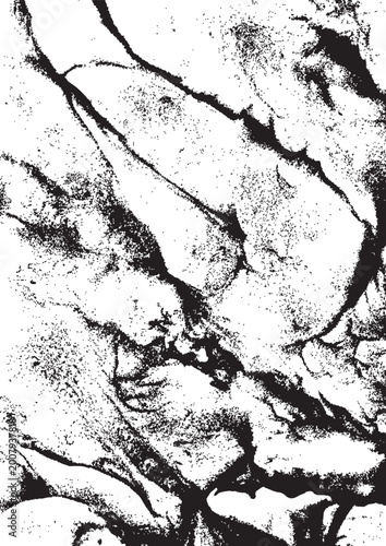 Black and White Grunge Texture Distressed Overlay Background