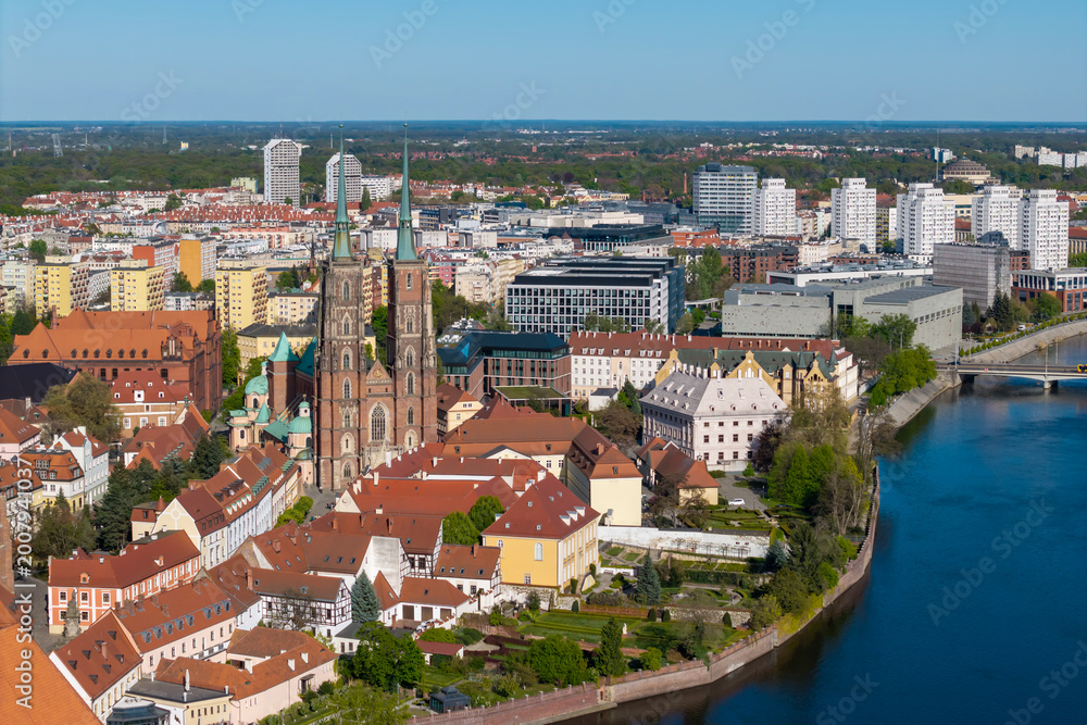 Fototapeta premium Ostrów Tumski, Wrocław, Polska