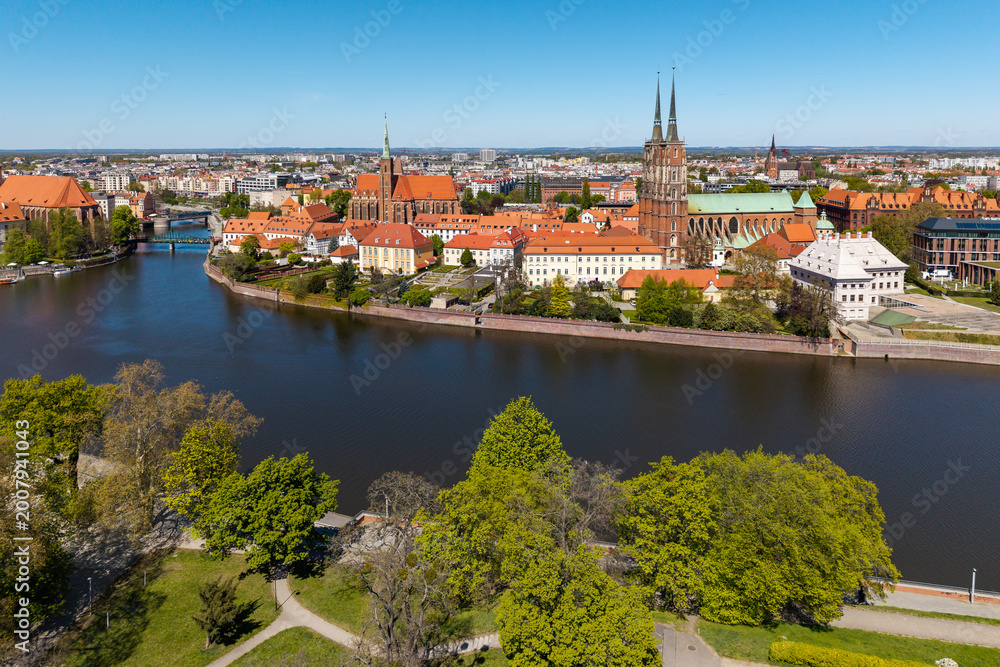 Fototapeta premium Ostrów Tumski, Wrocław, Polska
