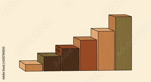 Bar chart showing upward trend and growth, representing progress and success