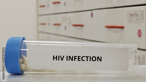 Photos HIV INFECTION treatment tablets used to suppress viral replication and improve i