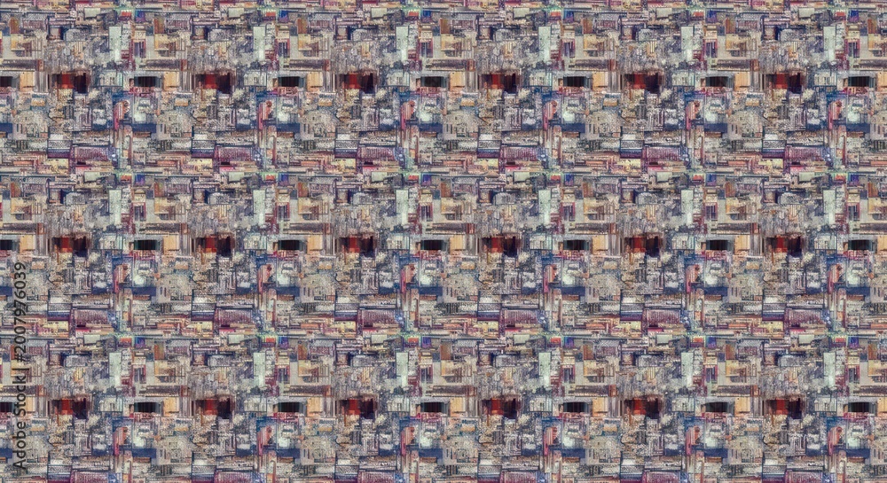 Fototapeta premium Vibrant colorful woven fabric texture.