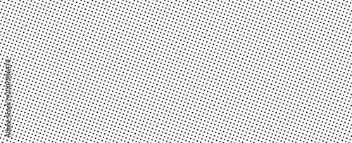 Seamless dotted repeated texture. Black and white polka dot pattern. Repeating endless dots texture. All over halftone wallpaper. Regular grid background. Vector textile or fabric swatch template