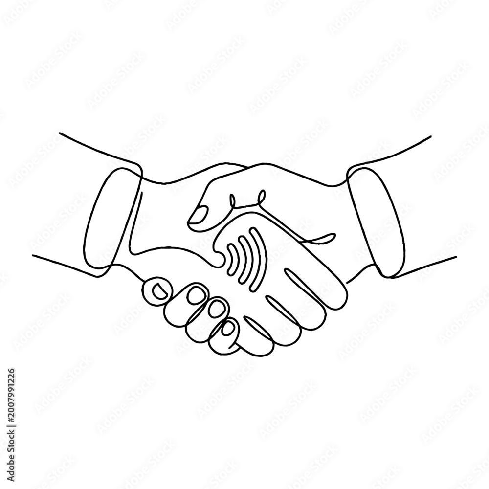 Fototapeta premium Handshake Between Two People 2.