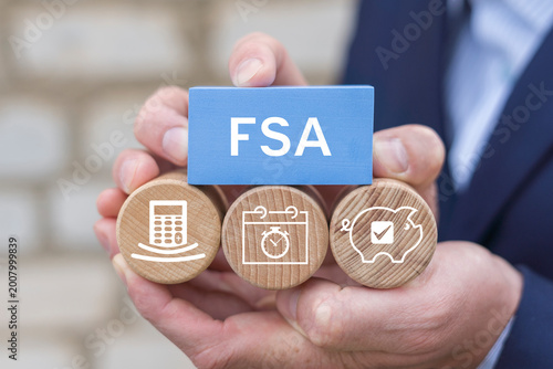 Obraz na plátne Concept of FSA Flexible Spending Account