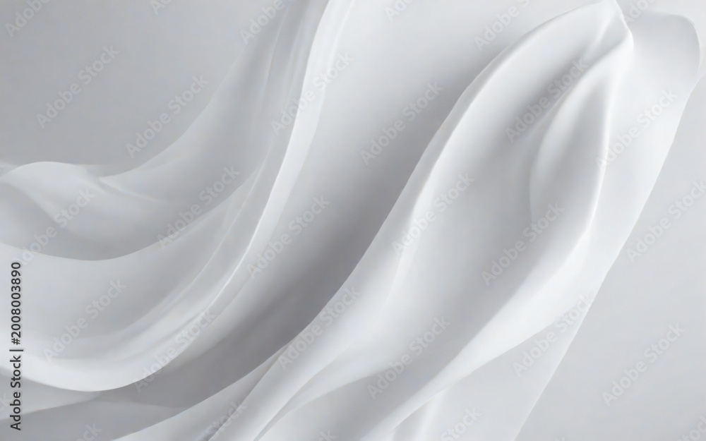 Obraz premium White Fabric Drapery