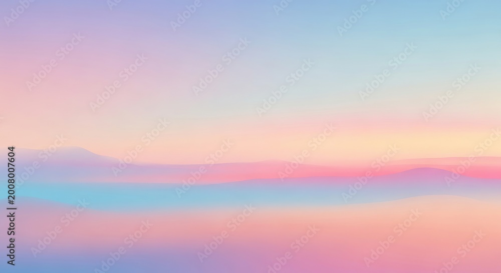 Fototapeta premium Abstract Pastel Colors Blend Beautifully in a Soft and Dreamy Background.