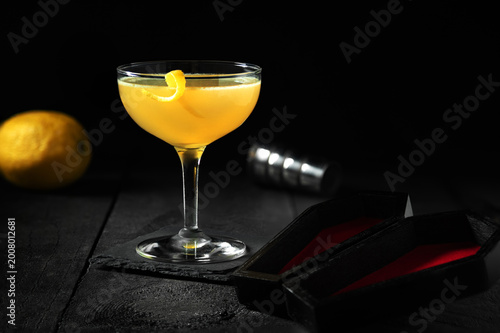 A Corpse Reviver is a classic cocktail,  an equal-parts mix of gin, Lillet Blanc (or Cocchi Americano), orange liqueur (like Cointreau), and fresh lemon juice, with a rinse of absinthe in the glass.