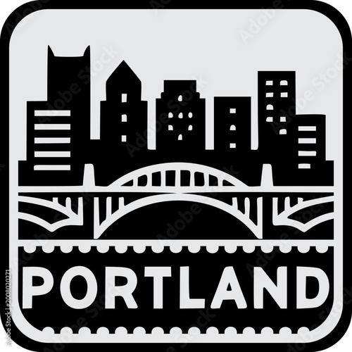 Portland Skyline Icon