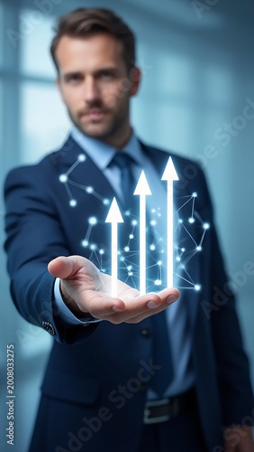 Business growth, financial data analysis, and economic forecasting trend