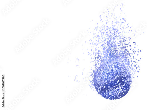 bath bomb dissolving