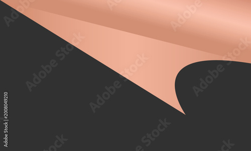 Empty Sheet of colorful paper with curled corner and shadow, paper mockups.