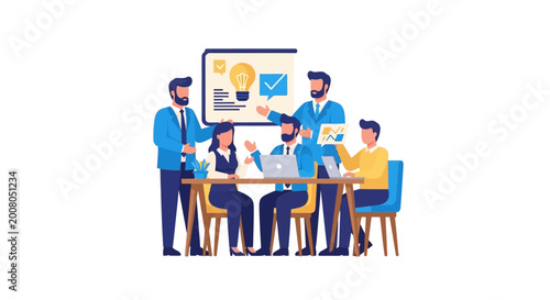 Business People Meeting Discussion.