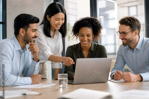 business people working together