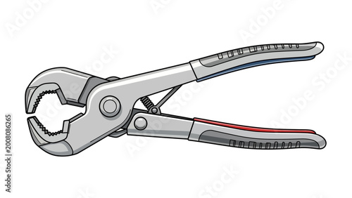 Canvas Print Adjustable wrench tool on a clean white background.