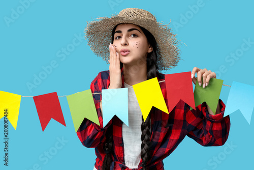 Beautiful young happy woman...