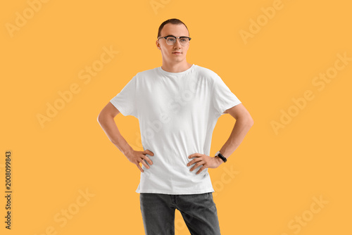 Handsome young man in styli...