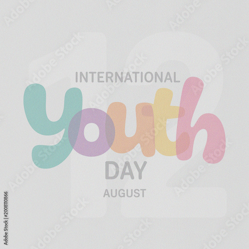 Social Media Happy Birthday Card Design with Hand Vector Illustration