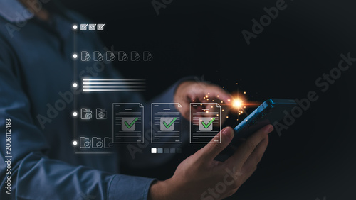 quality control manager uses smart checklist, approval workflow, document verification, process automation, compliance tracking, digital forms, task monitoring to ensure accuracy ,efficient operations