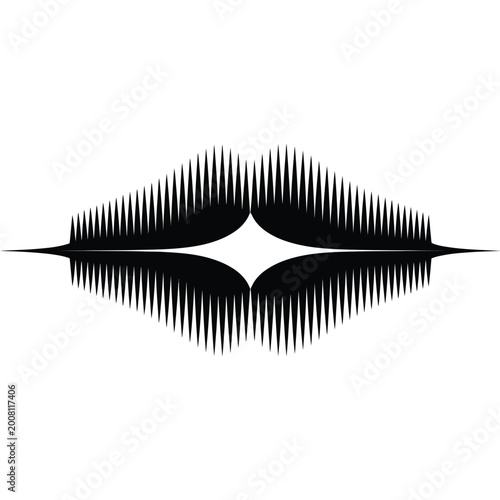 Sound Wave Graphic Design Element.