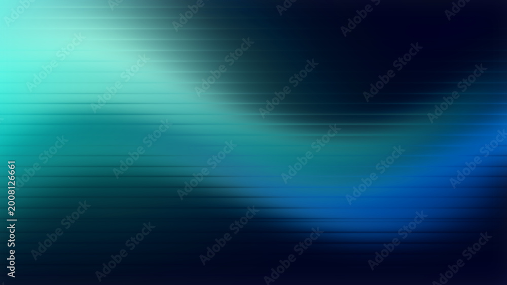 Obraz premium Abstract Gradient Background Blue Teal Glow Dark Horizontal Lines Blur Smooth Wave Texture for Website Banner
