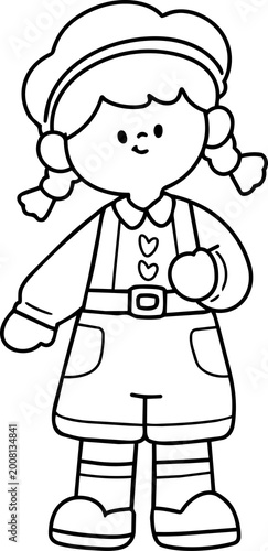 Cute back to school illustration of children students in classroom setting. Hand-drawn style with colorful, playful characters, showing happy school life, learning, and friendship. Perfect for educati