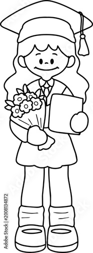 Cute back to school illustration of children students in classroom setting. Hand-drawn style with colorful, playful characters, showing happy school life, learning, and friendship. Perfect for educati