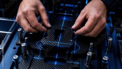 Carbon Fiber Part With Laser Guides