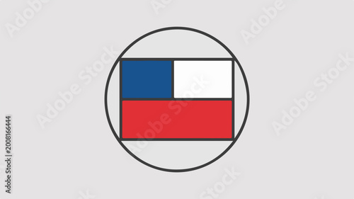 Chilean flag inside circular emblem vector illustration design Free Download Chilean flag inside circular emblem vector illustration design - GFXLoad