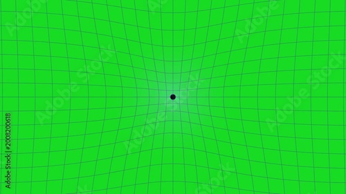 Gravity Well Depicts Spacetime Curvature Visual Background Concept