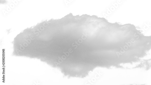 Foto Isolated PNG cutout of a cloud on a transparent background, ideal for photo bash