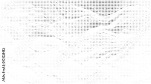 Foto Close-up of crumpled white paper with textured surface details