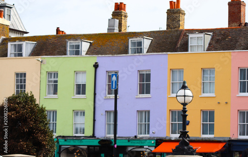 Fotografie Colorful rowhouses in Margate