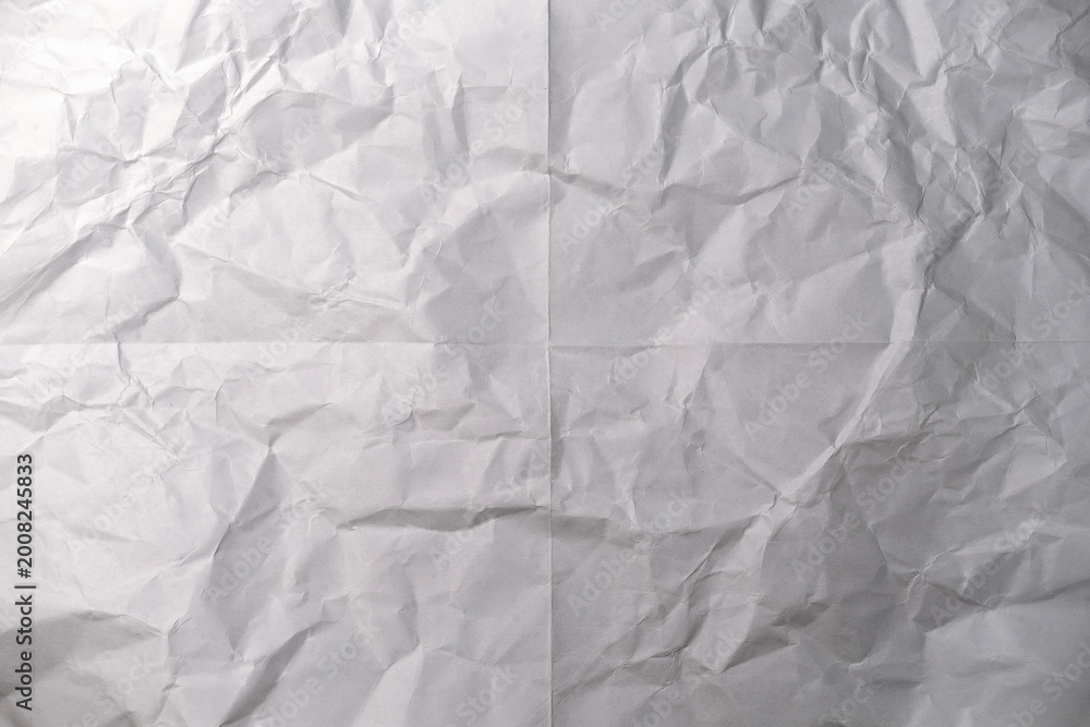 Naklejka premium Grunge wrinkled white color paper textured background. Copy space