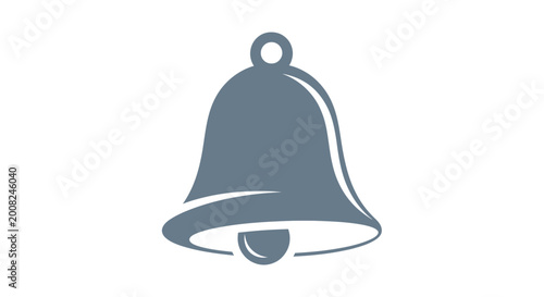Konstfotografi Gray metal bell with clapper.