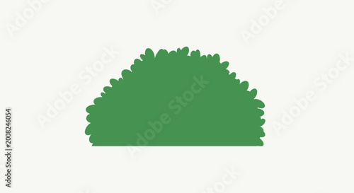 Billede på lærred Green bushy plant foliage.