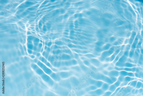 Bild auf Leinwand Blue water with ripples on the surface