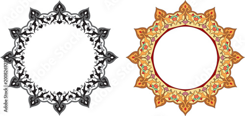 Εκτύπωση καμβά Intricate metalwork and ornate decorative ring designs showcasing traditional cr