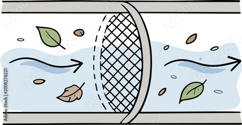 Fotografi sketch of rainwater harvesting system