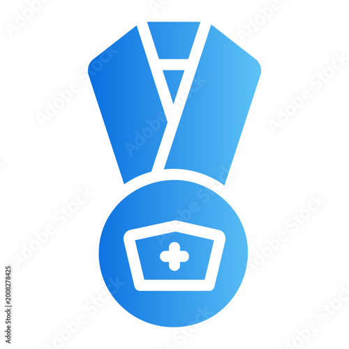 medal Line Gradient Icon