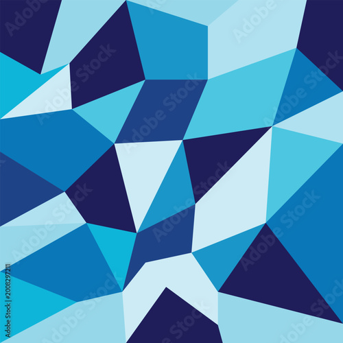 Blue Polygon Geometric Abstract Background Vector