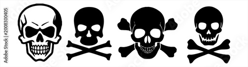 Bild auf Leinwand skulls vector.eps