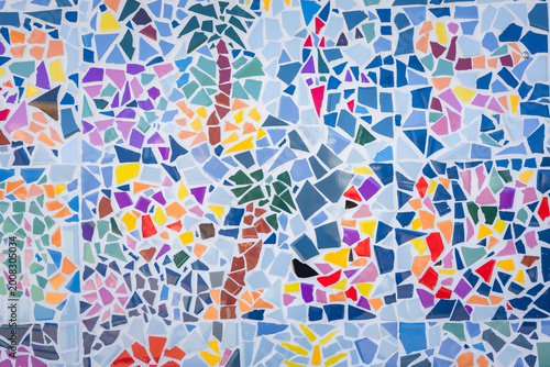 Schilderij op canvas Colorful abstract ceramic mosaic
