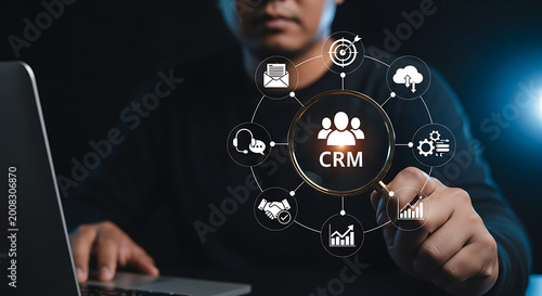 Customer Relationship Management CRM Technology Business Marketing System