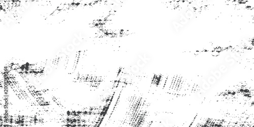 Schilderij op canvas Light gray subtle scratch texture: minimal abstract background with faint black
